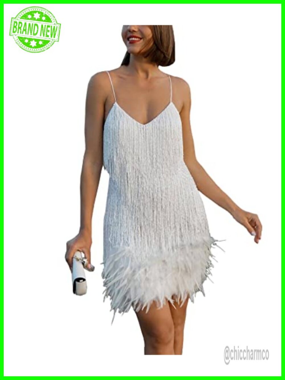 Flapper 20s Gatsby Fringe Mini Dress